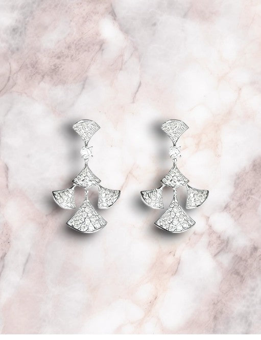 Luna Fan Diamond Earrings