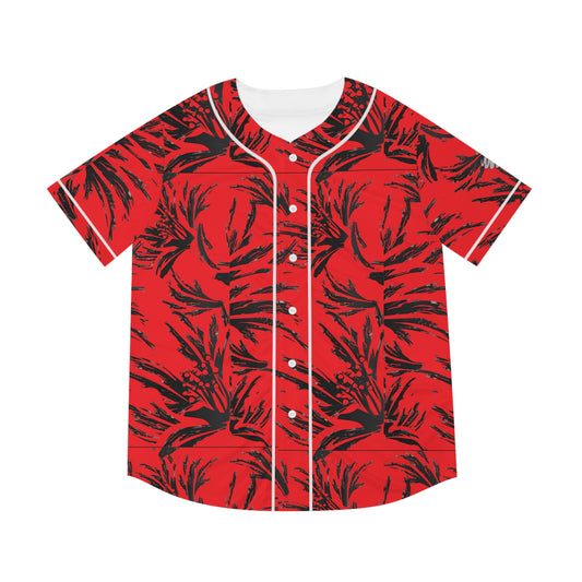 Tropical Floral Baseball Jersey for Men