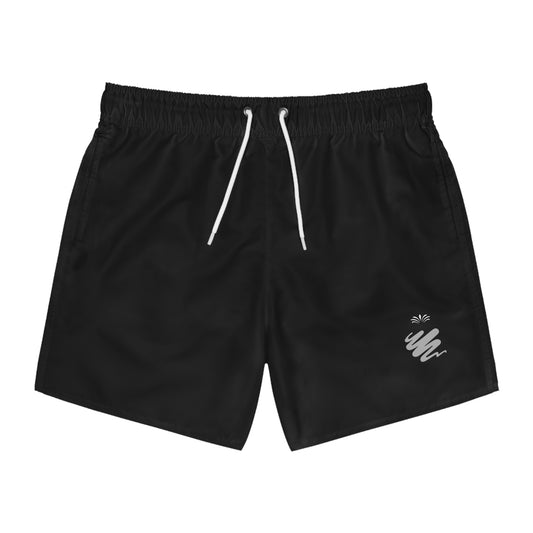 Wave Design Swim Trunks - Stylish Summer Beachwear for Men and Women